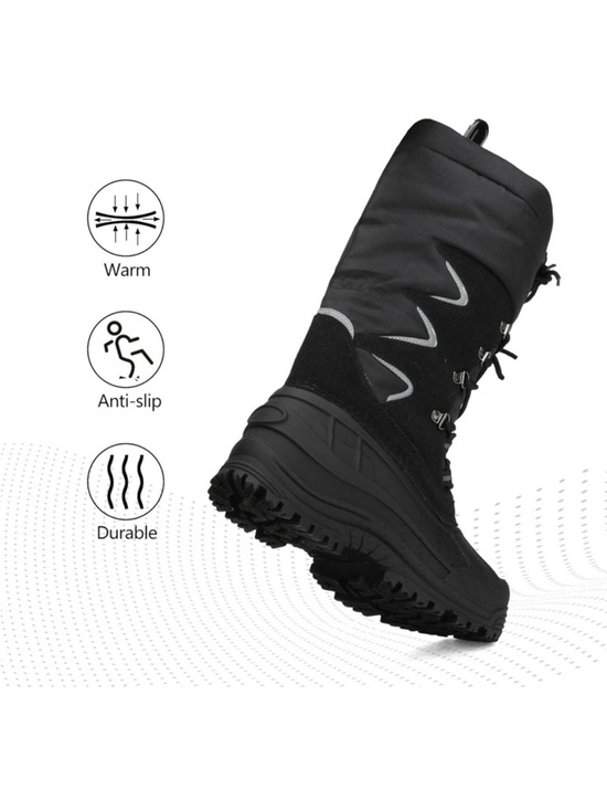 NORTIV 8 Men\'s Waterproof Winter Snow Boots Insulated Fur Liner Lightweight 12 main image 6